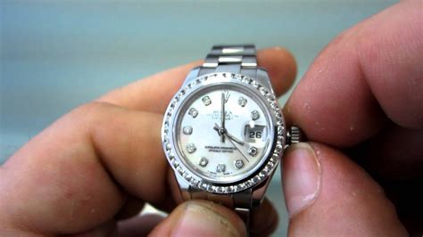 how to wind a rolex lady datejust